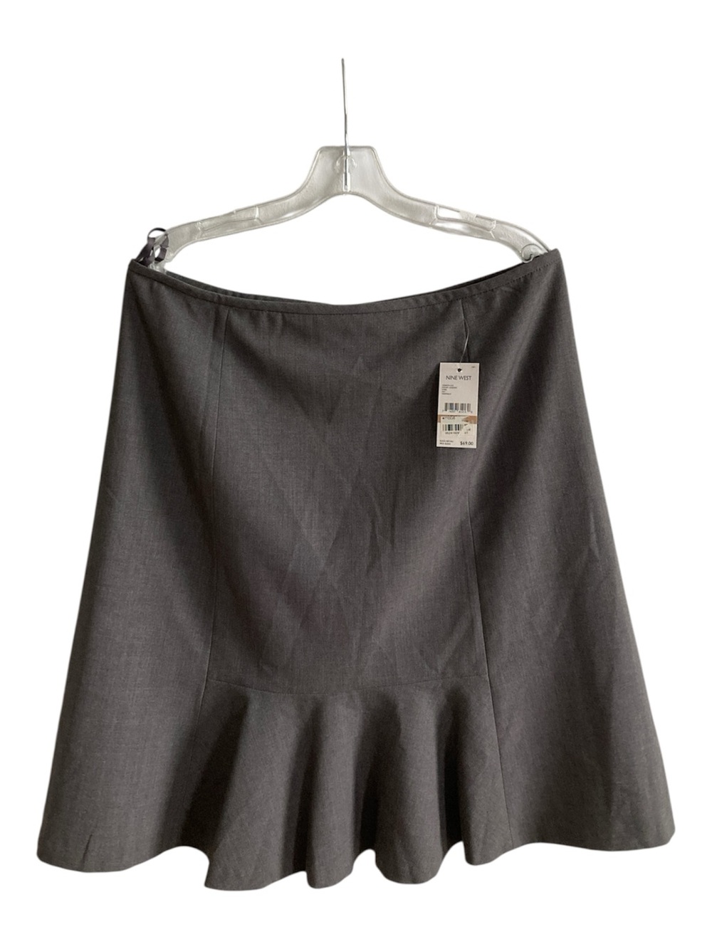 NWT Nine West 12 Corporate Office Professional Rory WhimsiGoth Flounce-Hem Skirt